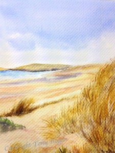 Costantine dunes watercolour 2016