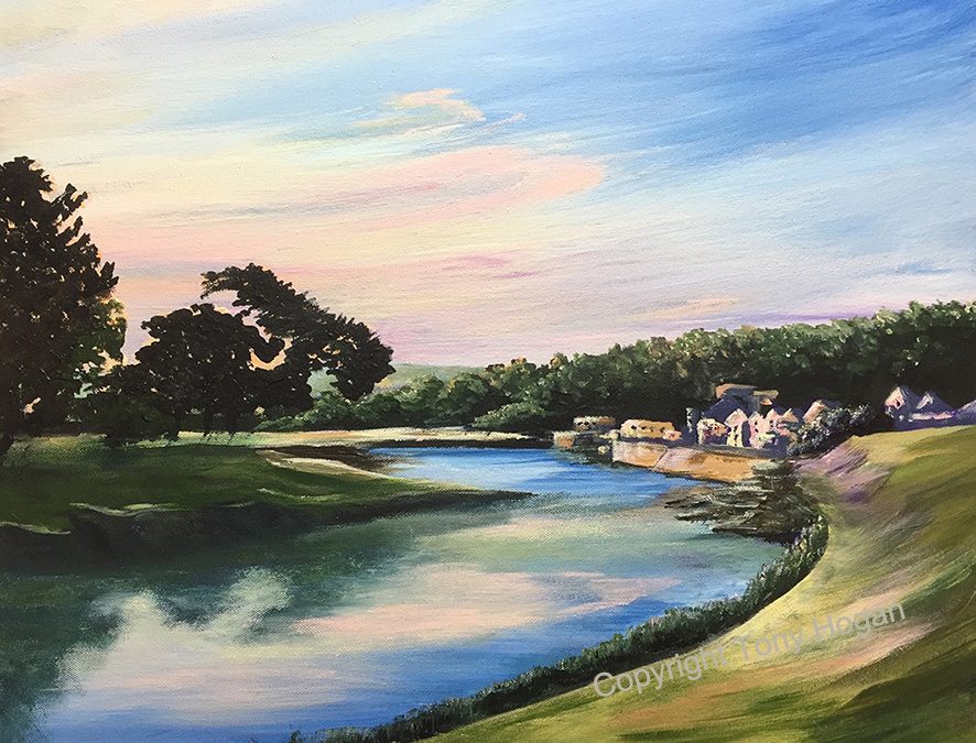 Dawn light across the Camel River, Wadebridge