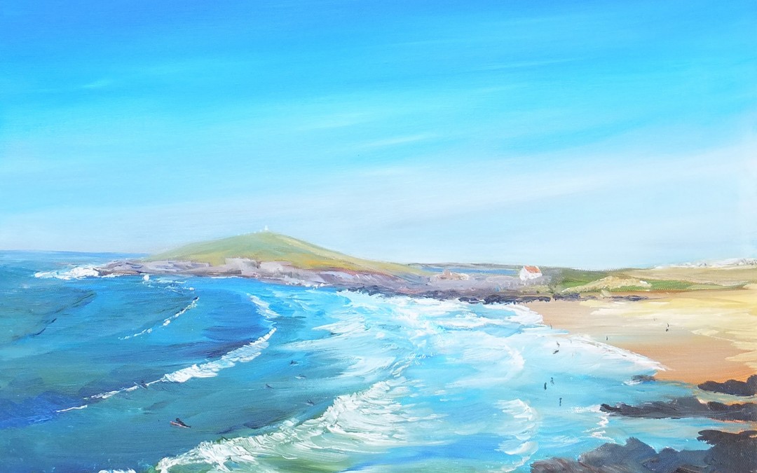 Fistral Bay from Pentire Head