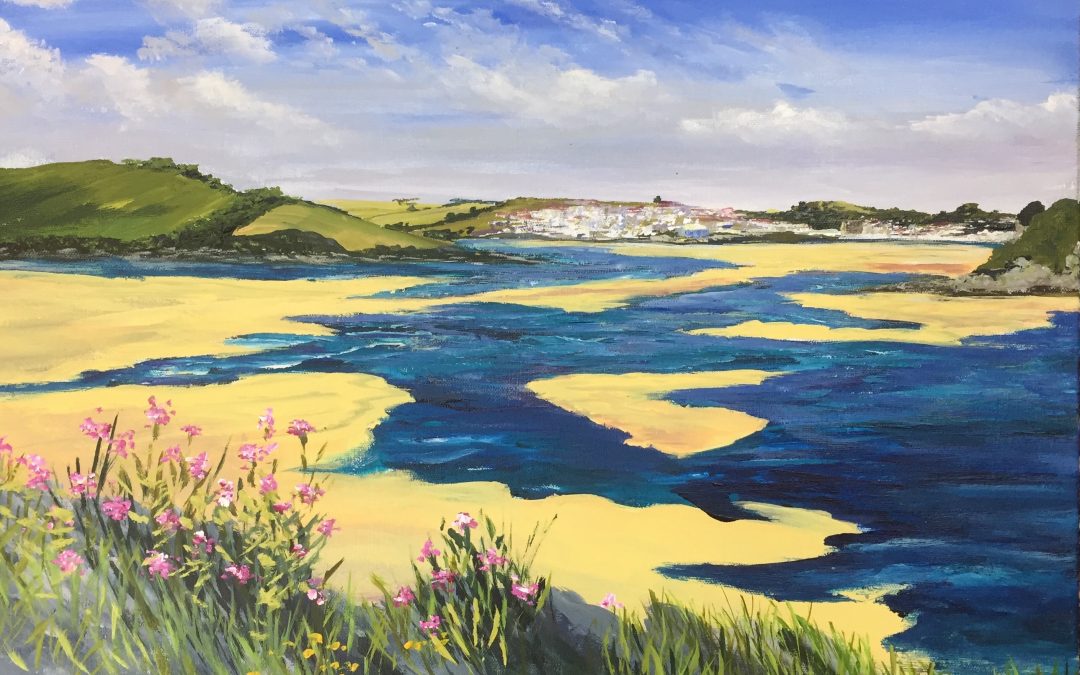 Low tide in Camel Estuary towards Padstow
