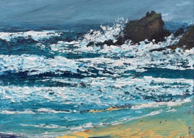 Trevone big sea running