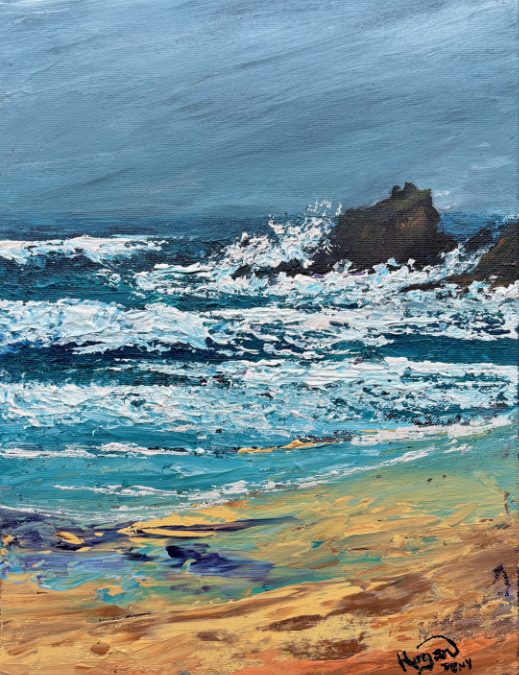 Trevone big sea running